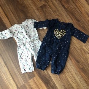 Carter’s Rompers Set of 2 🔥 NWOT 🔥 3M